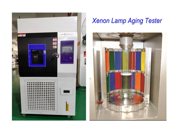Xenon lamp aging test for automotive exterior plastics according to ISO4892-1