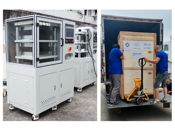 Customized 120MM Rubber Flat Vulcanizing Machine for Belarusian Customers